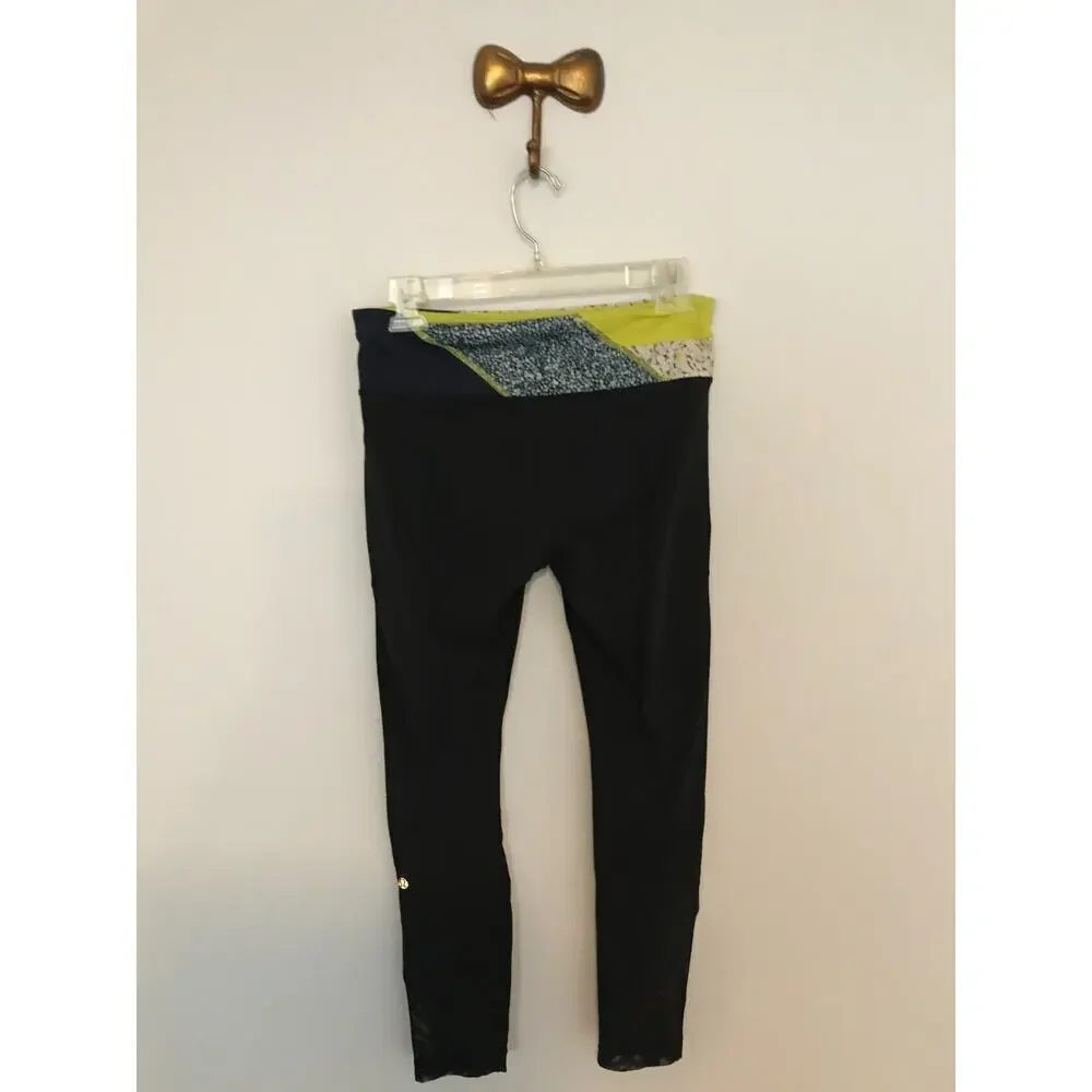 Lululemon Inspire Tight II Mesh 6 Black Quilt 29 Luxtreme Run Leggings